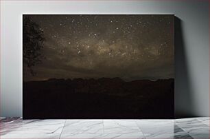 Πίνακας, Night Sky Over Mountains Νυχτερινός ουρανός πάνω από βουνά