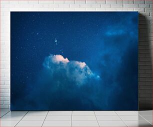 Πίνακας, Night Sky with Clouds Νυχτερινός ουρανός με σύννεφα