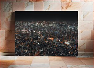 Πίνακας, Night View of a Cityscape Νυχτερινή άποψη ενός αστικό τοπίο