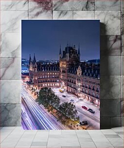 Πίνακας, Night View of a Gothic Building in the City Νυχτερινή άποψη ενός γοτθικού κτηρίου στην πόλη