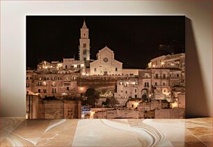 Πίνακας, Night View of a Historic City Νυχτερινή άποψη μιας ιστορικής πόλης