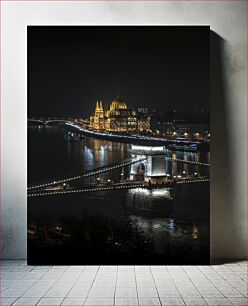 Πίνακας, Night View of Budapest Νυχτερινή άποψη της Βουδαπέστης