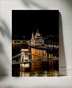 Πίνακας, Night View of Budapest Νυχτερινή θέα της Βουδαπέστης