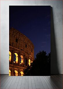 Πίνακας, Night View of Colosseum Νυχτερινή θέα στο Κολοσσαίο
