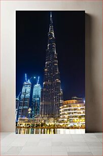 Πίνακας, Night View of Skyscrapers Νυχτερινή άποψη των ουρανοξυστών