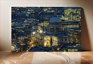 Πίνακας, Night View of St. Paul's Cathedral, London Νυχτερινή άποψη του καθεδρικού ναού του Αγίου Παύλου, Λονδίνο