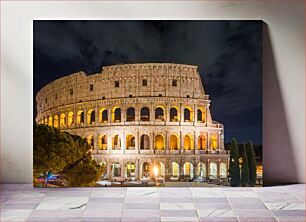 Πίνακας, Night View of the Colosseum in Rome Νυχτερινή άποψη του Κολοσσαίου στη Ρώμη