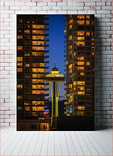 Πίνακας, Night View of the Space Needle Νυχτερινή όψη της διαστημικής βελόνας