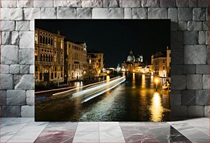 Πίνακας, Night View of Venice Canal Νυχτερινή θέα στο κανάλι της Βενετίας