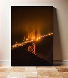 Πίνακας, Nighttime Bridge in the Fog Νυχτερινή γέφυρα στην ομίχλη