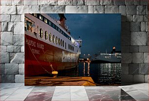 Πίνακας, Nighttime Ferry Dock Nighttime Ferry Dock