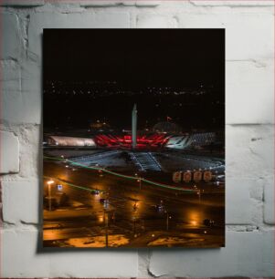 Πίνακας, Nighttime Illuminated City Monument Μνημείο της Νυχτερινής Φωτισμένης Πόλης