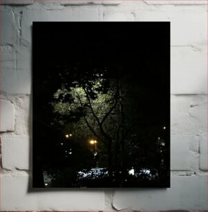 Πίνακας, Nighttime Illumination of Trees Νυχτερινός Φωτισμός Δέντρων