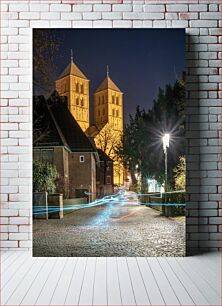 Πίνακας, Nighttime Light Trails by the Cathedral Nighttime Light Trails by the Cathedral