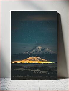 Πίνακας, Nighttime Mountain Landscape Νυχτερινό Ορεινό Τοπίο
