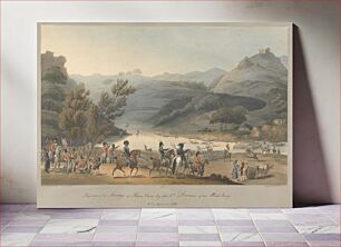 Πίνακας, No.1 Passage of the Mondego at Pena Cova by the 3rd Division of allied Army, 1810