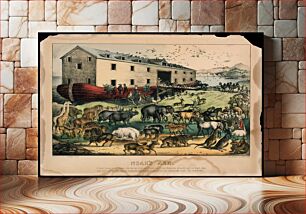 Πίνακας, Noah's Ark published and printed by Currier & Ives