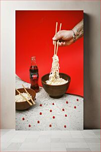 Πίνακας, Noodles and Coca-Cola Noodles και Coca-Cola