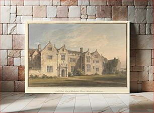 Πίνακας, North East View of Harlaxton Manor House, Lincolnshire