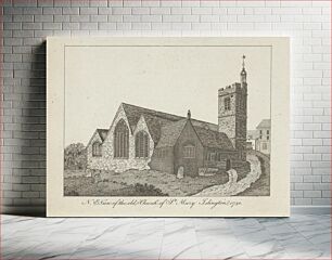 Πίνακας, North East View of the Old Church of St. Mary, Islington