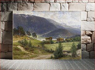 Πίνακας, Norwegian landscape, 1897, Berndt Lindholm