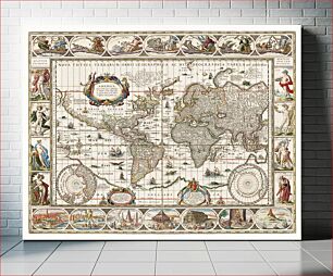 Πίνακας, Nova totius terrarum orbis geographica ac hydrographica tabula (1635–1649) by Jan Aertse van den Ende
