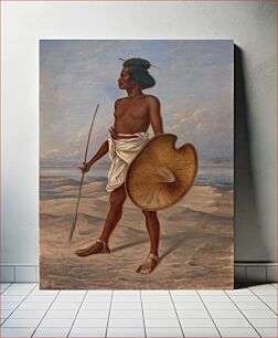 Πίνακας, Nubian by Antonion Zeno Shindler, 1813 Bulgaria-died Washington, DC 1899