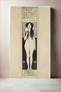 Πίνακας, "Nuda Veritas" by Gustav Klimt