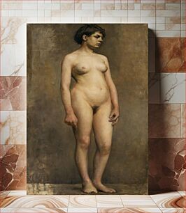 Πίνακας, Nude female model, 1891, by Pekka Halonen