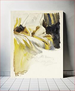Πίνακας, Nude Lying On Bed (1894) by Anders Zorn