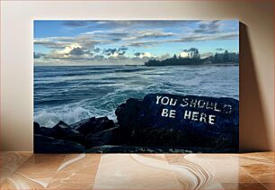 Πίνακας, Ocean View with a Message Θέα στον Ωκεανό με ένα μήνυμα