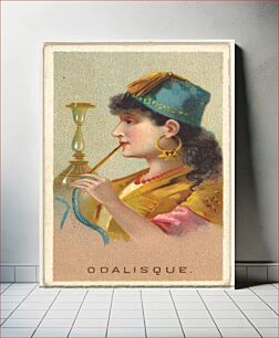 Πίνακας, Odalisque, from World's Smokers series (N33) for Allen & Ginter Cigarettes