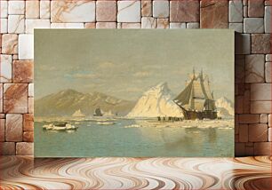 Πίνακας, Off Greenland—Whaler Seeking Open Water by William Bradford
