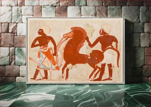 Πίνακας, Offerings of a Chariot and Horse, Tomb of Userhat by Charles K. Wilkinson