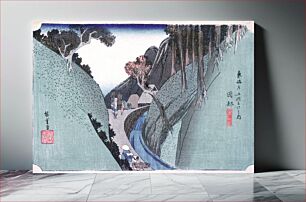 Πίνακας, Okabe: Utsu Mountain by Utagawa Hiroshige