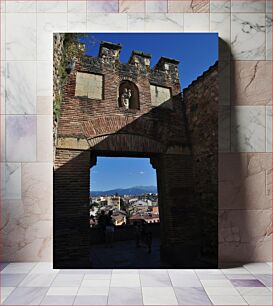 Πίνακας, Old City Gate and Scenic View Πύλη της Παλιάς Πόλης και γραφική θέα