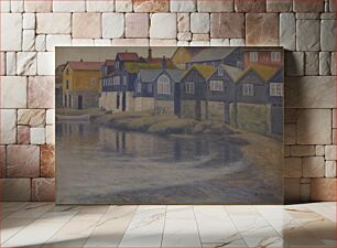 Πίνακας, Old houses in Thorshavn by Niels Bjerre