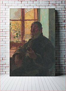 Πίνακας, Old man with a pipe by window, József Rippl Rónai