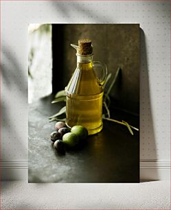 Πίνακας, Olive Oil and Olives Ελαιόλαδο και ελιές