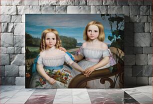Πίνακας, Olympe and Flore Chauveau, daughters of Pierre-Joseph-Olivier Chauveau