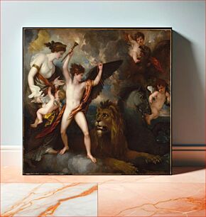 Πίνακας, Omnia Vincit Amor, or The Power of Love in the Three Elements by Benjamin West
