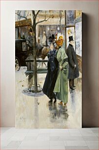 Πίνακας, On the Boulevards (1895) by Louis Abel-Truchet. The City of Paris' Museums