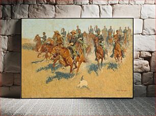 Πίνακας, On the Southern Plains by Frederic Remington