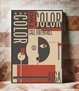 Πίνακας, One color - two color - call for entry - AIGA