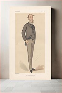 Πίνακας, One of a set; VANITY FAIR, Ambassadors to England: The German Ambassador, Count George Herbert Munster, 23 December 1876 (with biography)