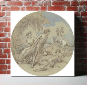 Πίνακας, One of eighteen designs for a series of plates illustrating Venus and Adonis