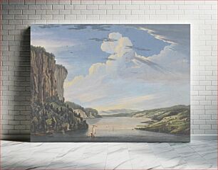 Πίνακας, One of Six Remarkable Views in the Provinces of New York, New Jersey and Pennsylvania from SCENOGRAPHI AMERICANA: A View in Hudson's River of the Entrance of what is called the Topan Sea