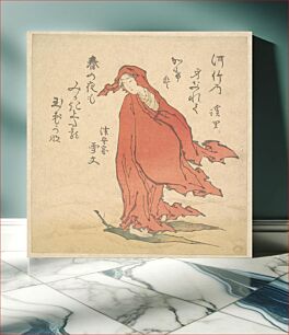 Πίνακας, Onna no Daruma by Keiri, Japanese (1835?)
