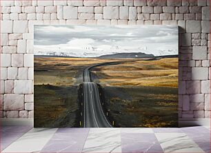 Πίνακας, Open Road through Mountains Ανοιχτός Δρόμος μέσω Βουνών