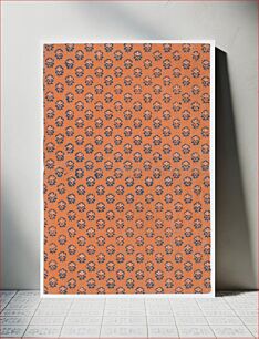 Πίνακας, Orange book cover with overall floral pattern by Anonymous